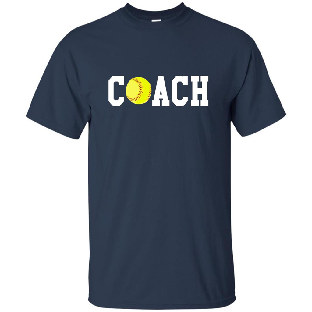 Softball Coach Gift T-shirt Navy