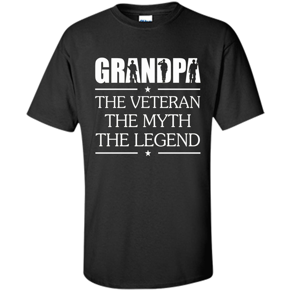 Fathers Day T-shirt Grandpa The Veteran The Myth The Legend