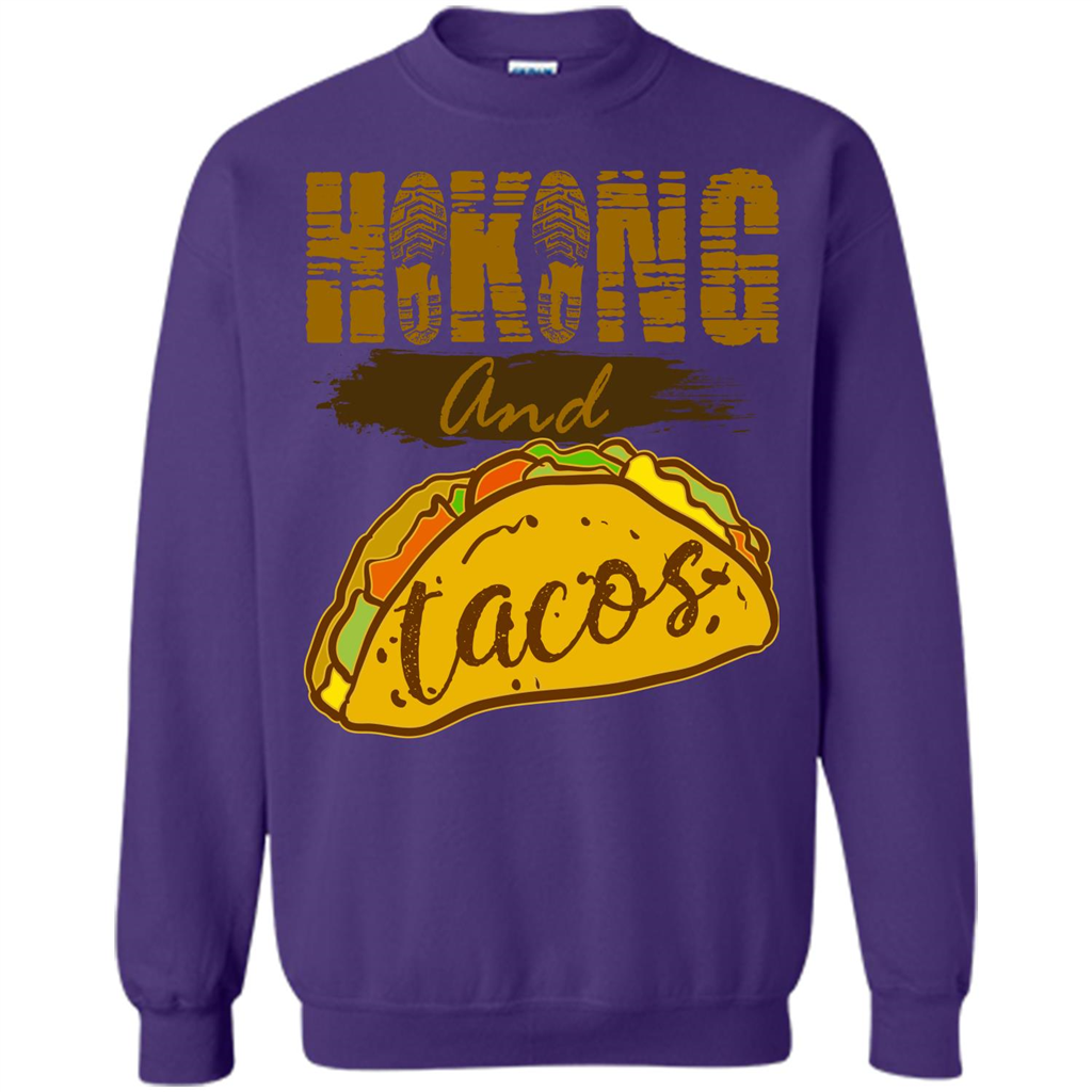 Hiking And Tacos T-shirt Purple