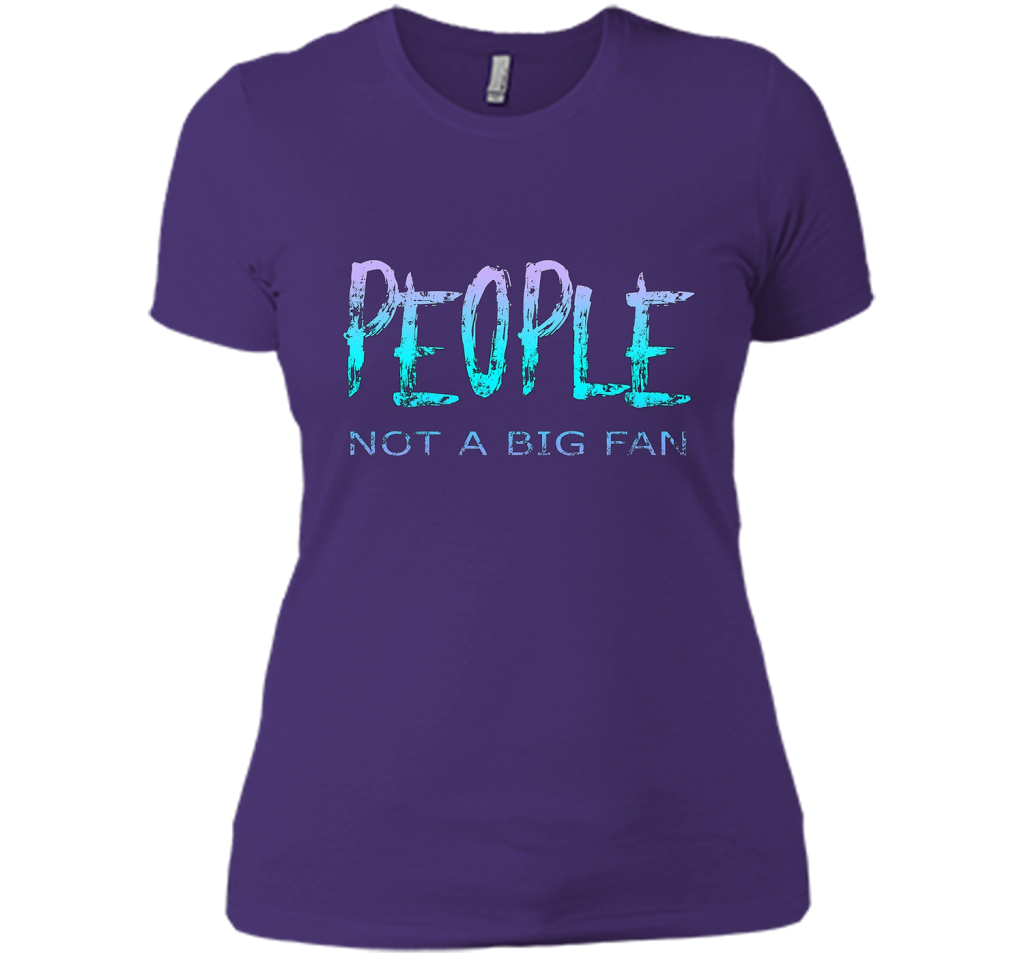 People Not A Big Fan T-shirt Purple