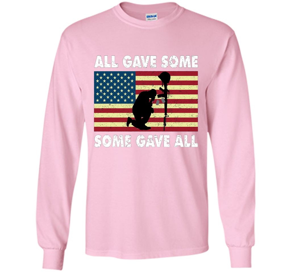 All gave some Some gave all T-Shirt Veteran &amp; Memorial's Day shirt Light Pink