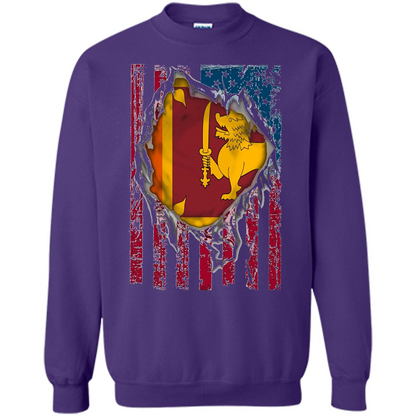 Sri Lanka Flag Proud T-Shirts Orange