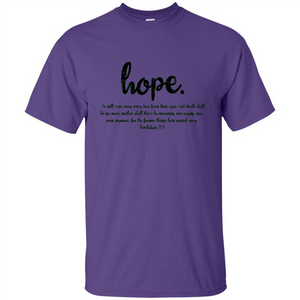 Hope Inspiration Tshirt With Bible Quote