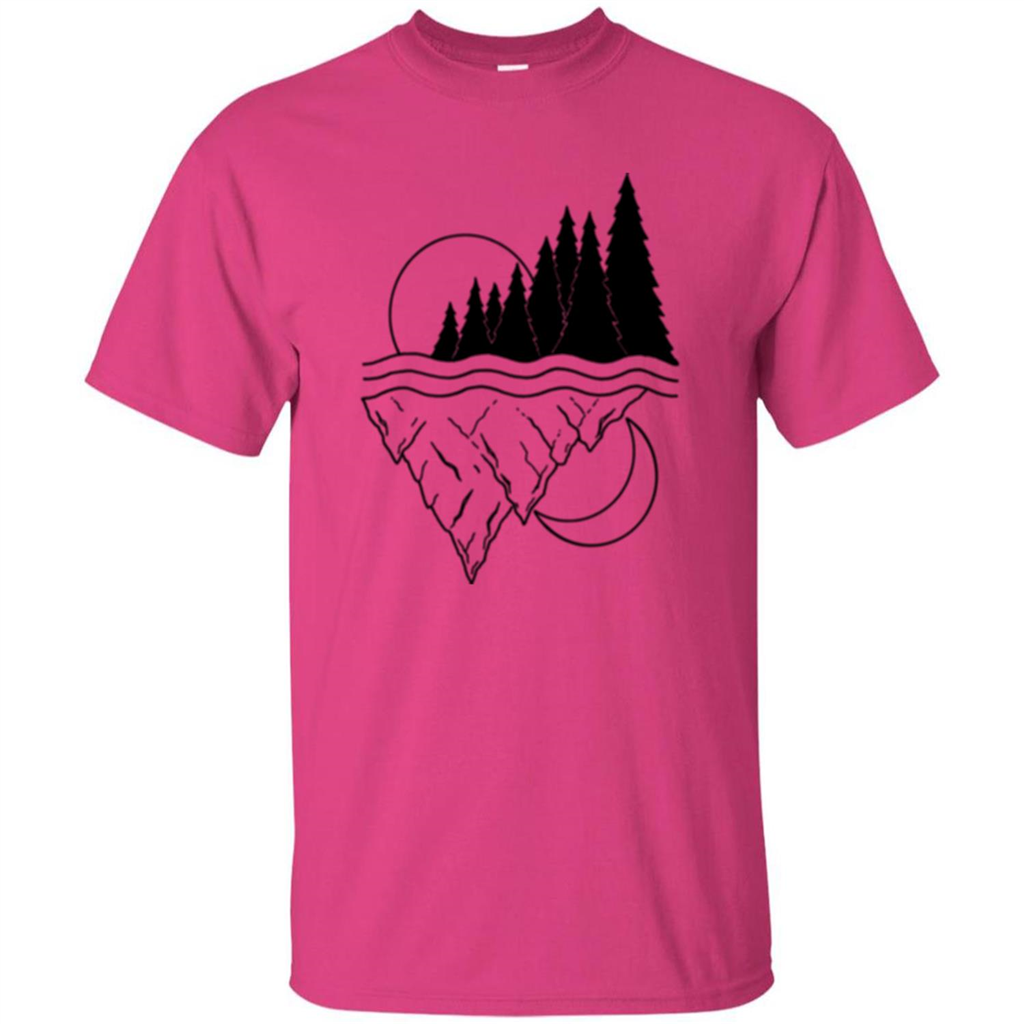 Nature Merged Moon And Sun T-shirt Heliconia
