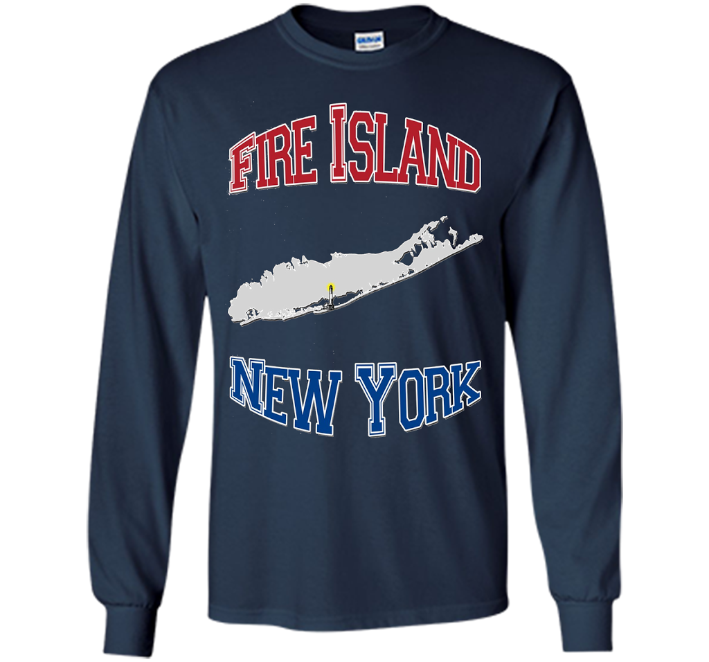 Fire Island New York T-shirt Navy