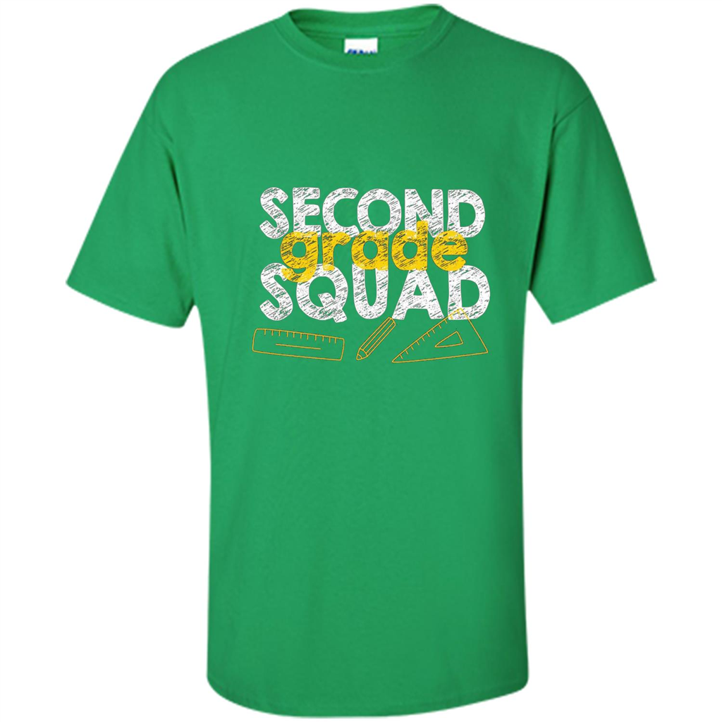 Second Grade Squad T-shirt Students Back To School T-shirt Irish Green
