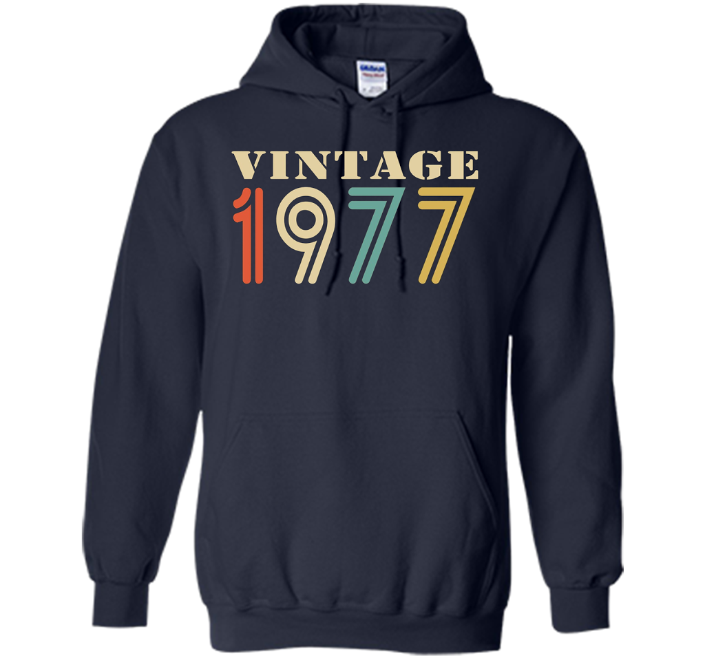 Vintage 1977 - 40th birthday gift shirt t-shirt Navy