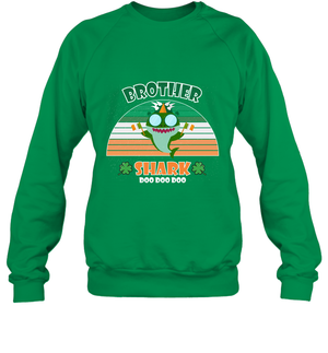 Irish Brother Shark Saint Patricks Day Family ShirtUnisex Fleece Pullover Sweatshirt