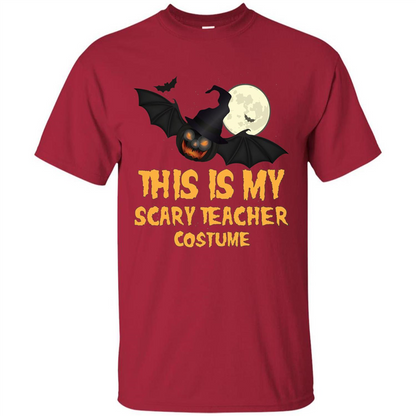 Funny Halloween Teacher T-shirt This is My Scary Teacher Costume Cardinal