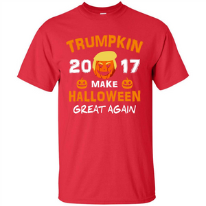 Halloween T-shirt Trumpkin 2017 Make Halloween Great Again T-shirt