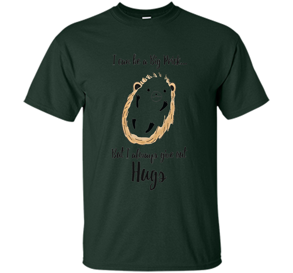 Hedgehog Hugs T-Shirt cool shirt Forest Green