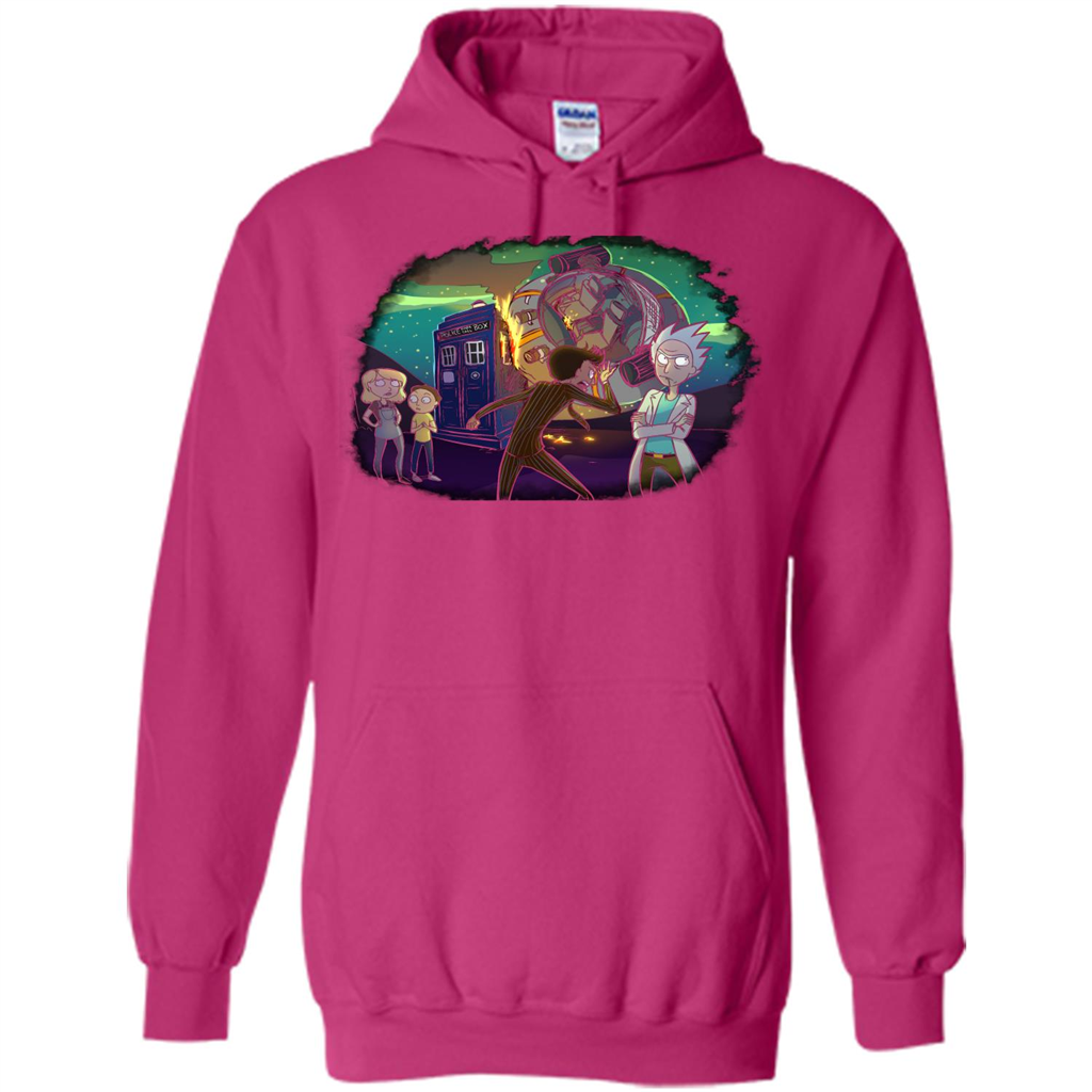 Doctorwho Vs Rick And Morty T-shirt Heliconia