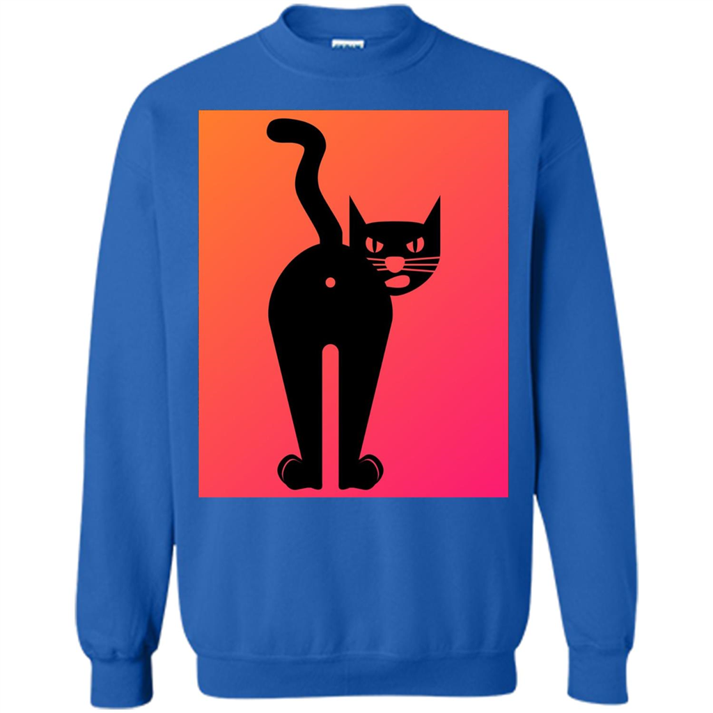 Cat Butt T-shirt Funny Cat Attitude T-shirt Royal