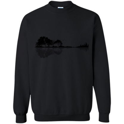 Guitar Lover T-shirt Nature Guitar Black