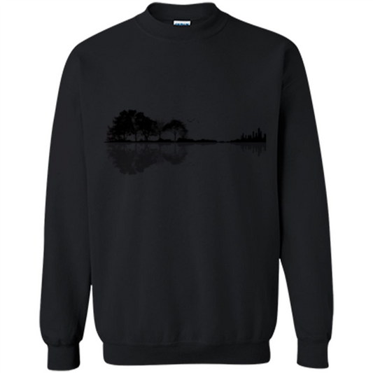 Guitar Lover T-shirt Nature Guitar Black