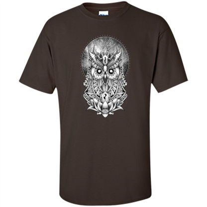 Venus Owl T-shirt Planet Dark Chocolate