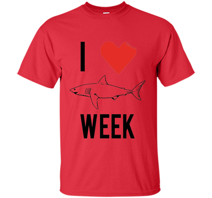 I Love Shark Shirt shirt Red
