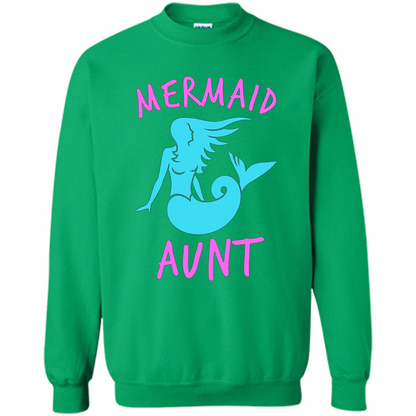 Mermaid Aunt T-Shirt Mermaid T-shirt Irish Green