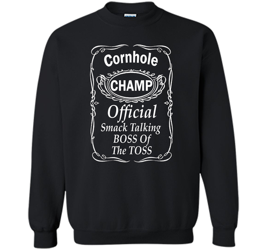 Cornhole Champ Distressed T-shirt Royal