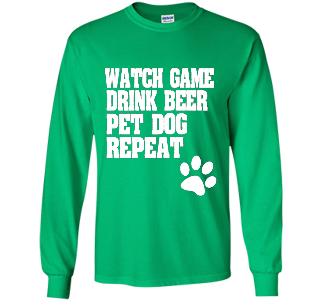 Sports Fan, Beer Drinker, Dog Lover Shirt for men and women shirt Irish Green