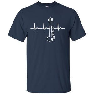 Electric Violin Heartbeat T-Shirt Special Instrument T-shirt