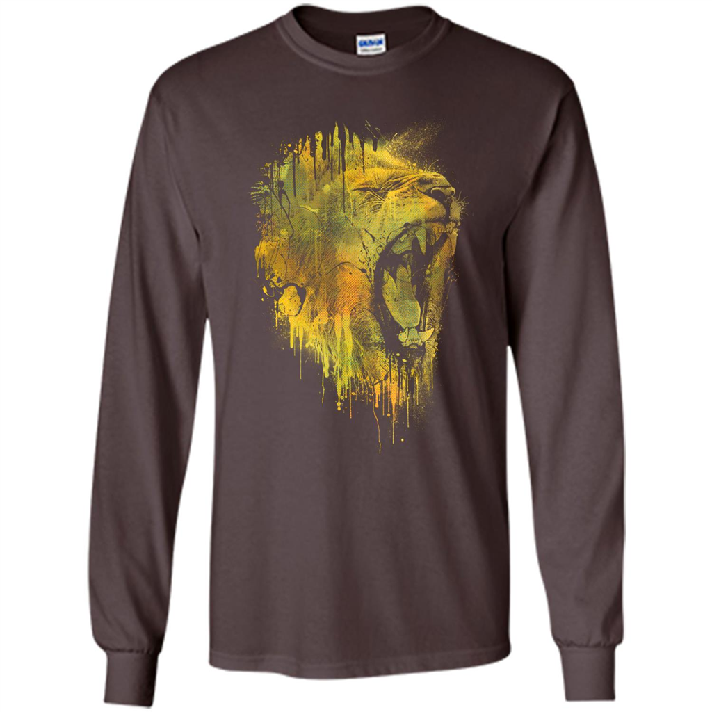 Lion Drip T-shirt Dark Chocolate