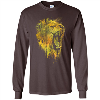Lion Drip T-shirt Dark Chocolate