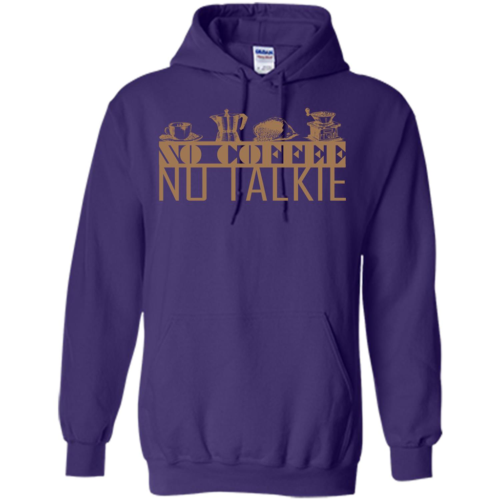 No Coffee No Talkie T-shirt Purple