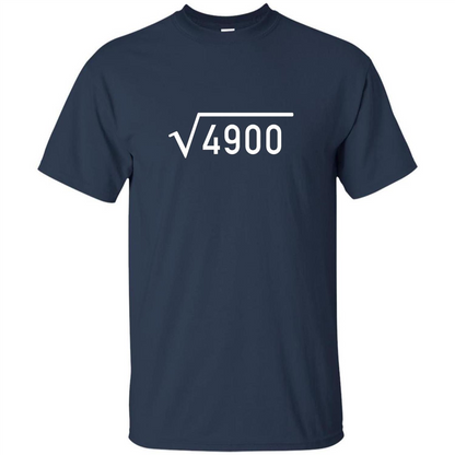 Funny Birthday T-shirt 70th Birthday T-shirt Navy