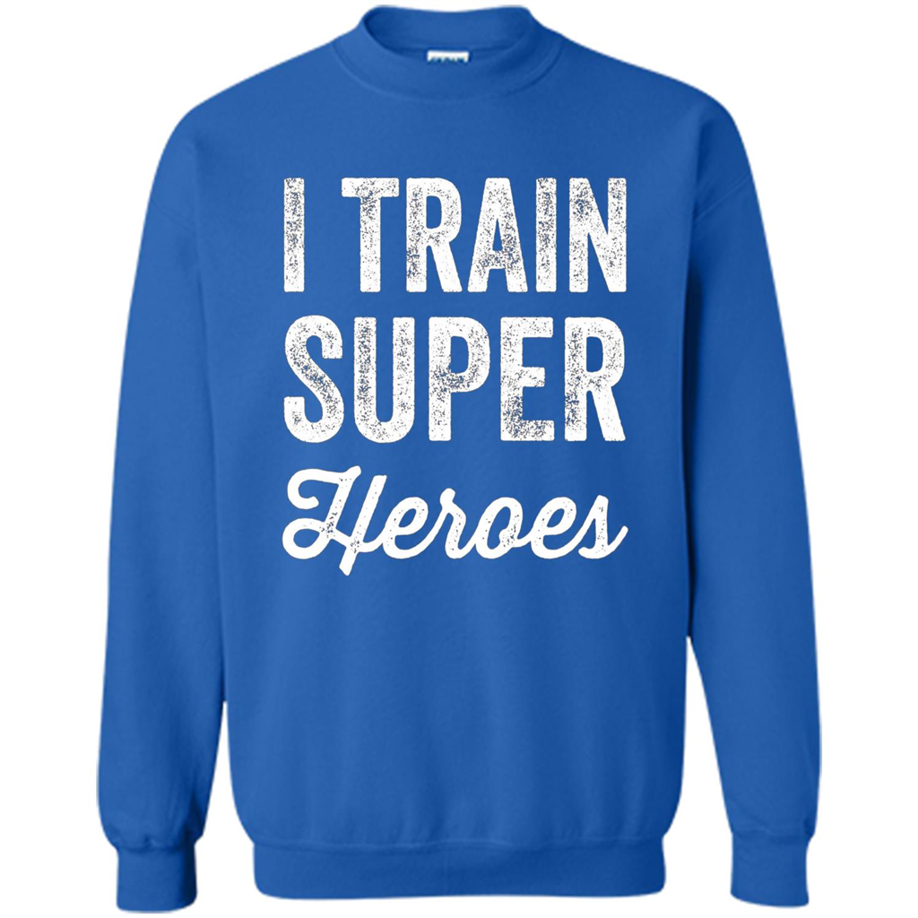 I Train Superheroes T-shirt Royal