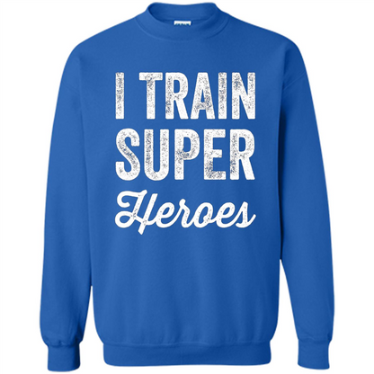 I Train Superheroes T-shirt Royal