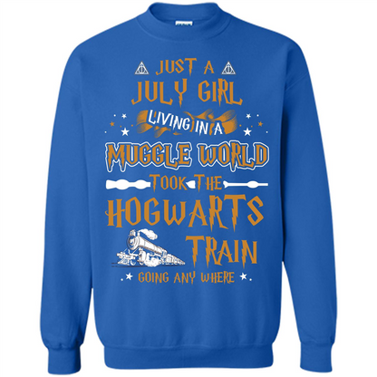 Harry Potter T-shirt Just A July Girl Living In A Muggle World