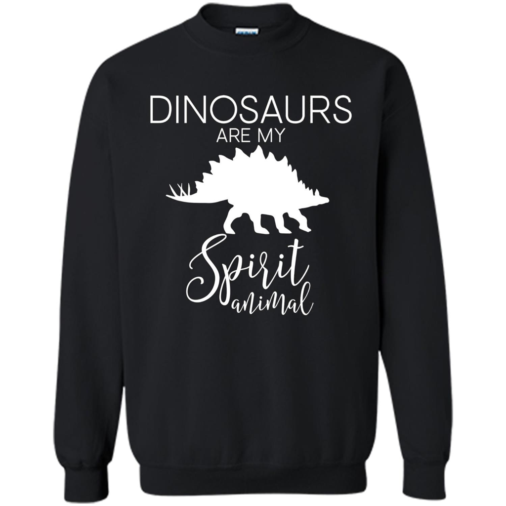 Dinosaur T-Shirt Dinosaurs Are My Spirit Animal Black
