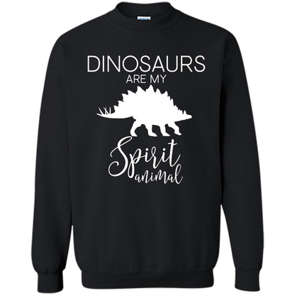 Dinosaur T-Shirt Dinosaurs Are My Spirit Animal Black