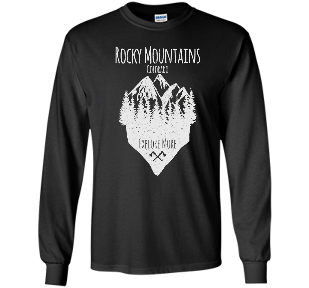 PREMIUM Rocky Mountains, Colorado - Souvenir T-Shirt t-shirt Black