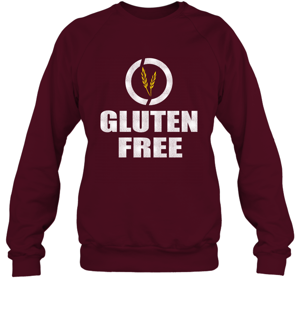 Gluten Free Shirt Sweatshirt Sweatshirt Maroon