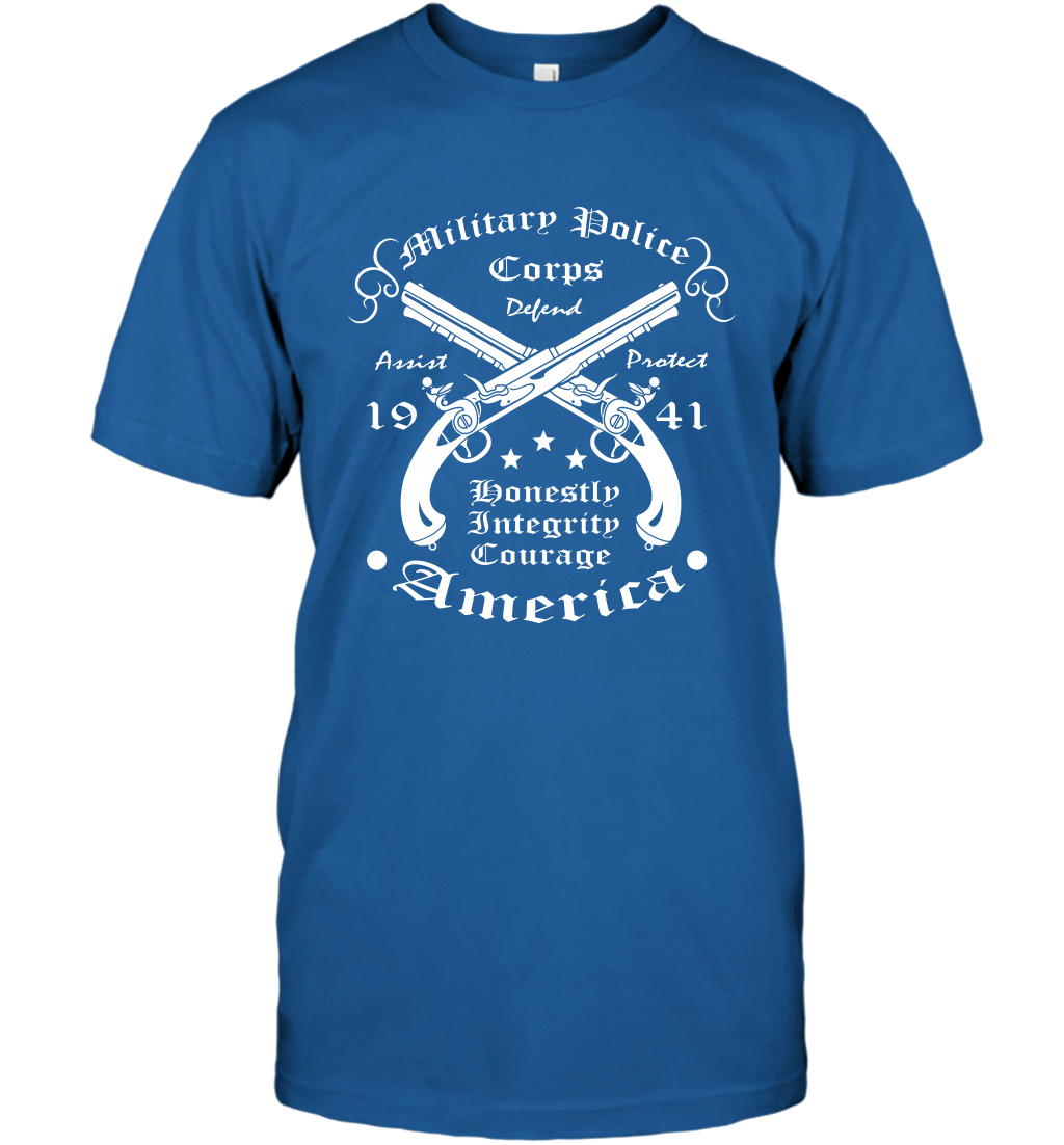 Military Police America Shirt T-Shirt T-Shirt Royal