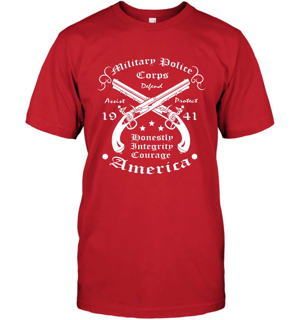 Military Police America Shirt T-Shirt T-Shirt Red