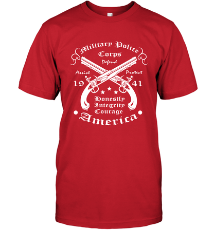 Military Police America Shirt T-Shirt T-Shirt Red