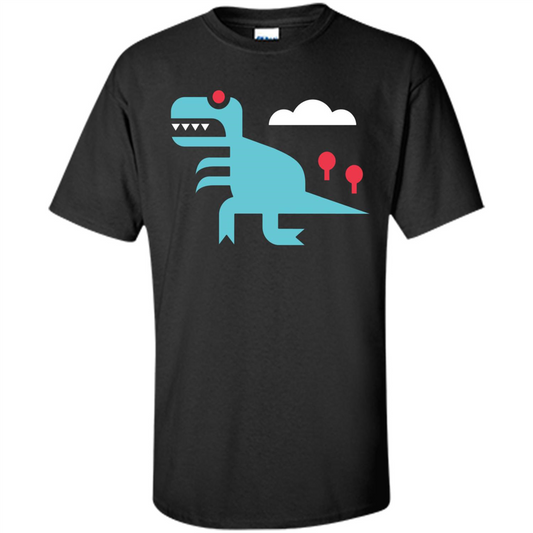 Dinosaur T-Shirt Tee Rex Black