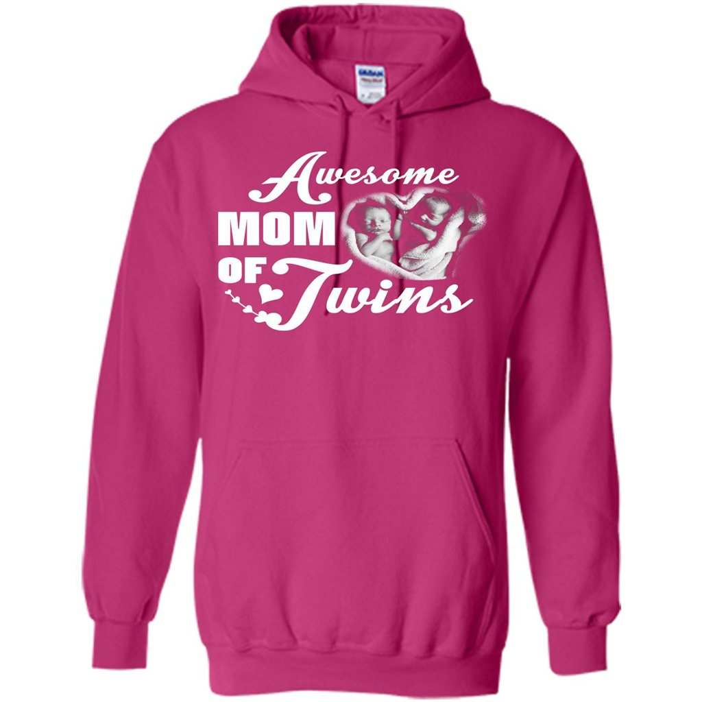Mommy T-shirt Awesome Mom Of Twins Heliconia