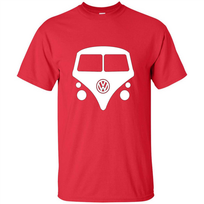Car Lover T-shirt Split Window Kombi T-shirt Red