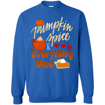 Pumpkin Spice Everything Nice T-shirt Royal