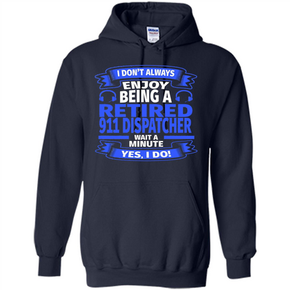 Retired 911 Dispatcher T-shirt Navy
