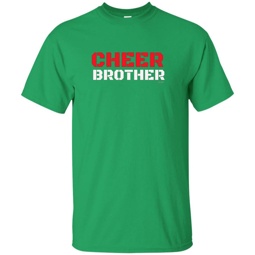 Cheer Brother T-Shirt for Brothers of Cheerleaders Irish Green
