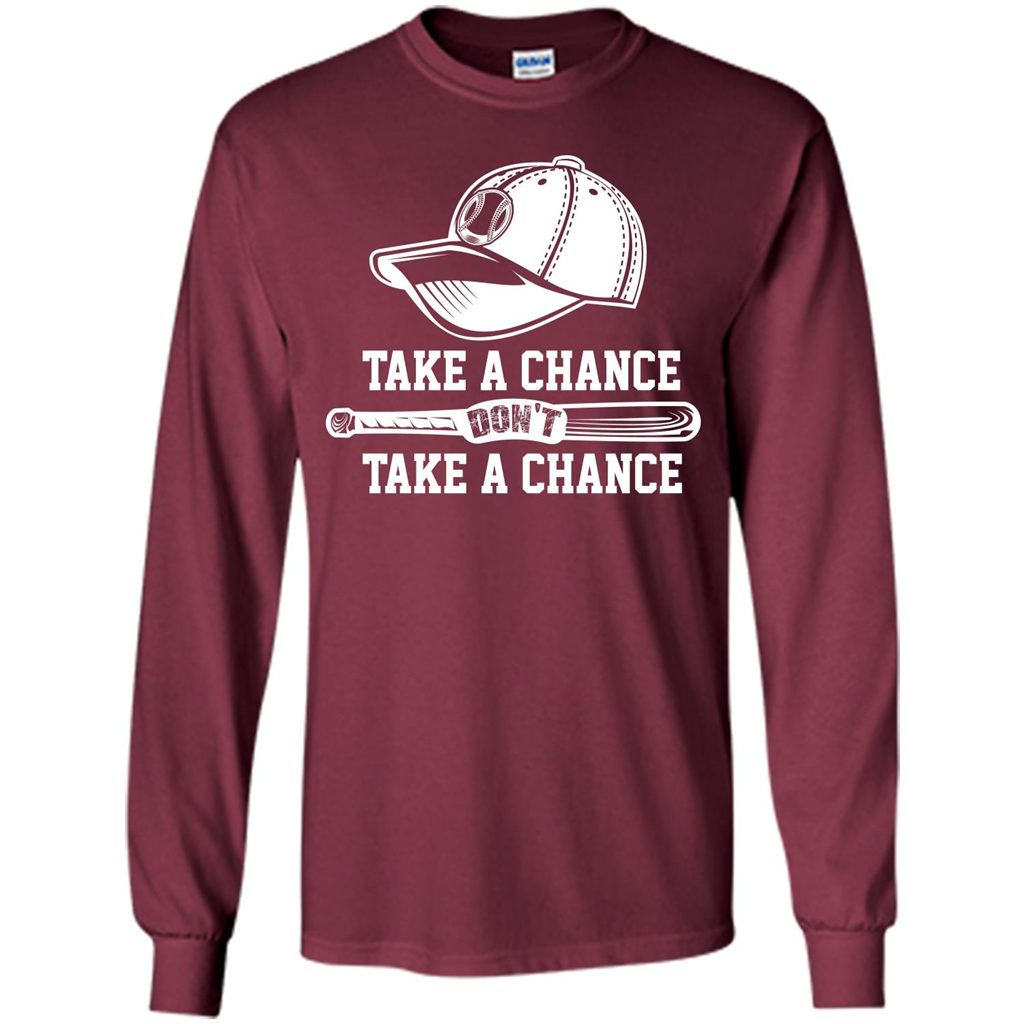Football T-shirt Take A Chance Don't Take A Chance Maroon