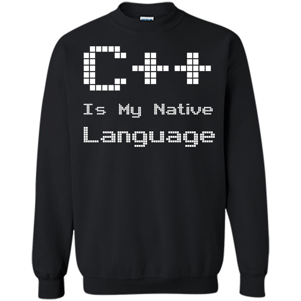 IT T-shirt C++ Is My Native Language Black