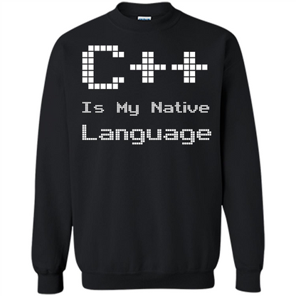 IT T-shirt C++ Is My Native Language Black