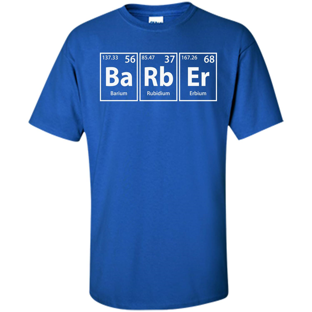 Barber (Ba-Rb-Er) Funny Elements Spelling T-Shirt Royal