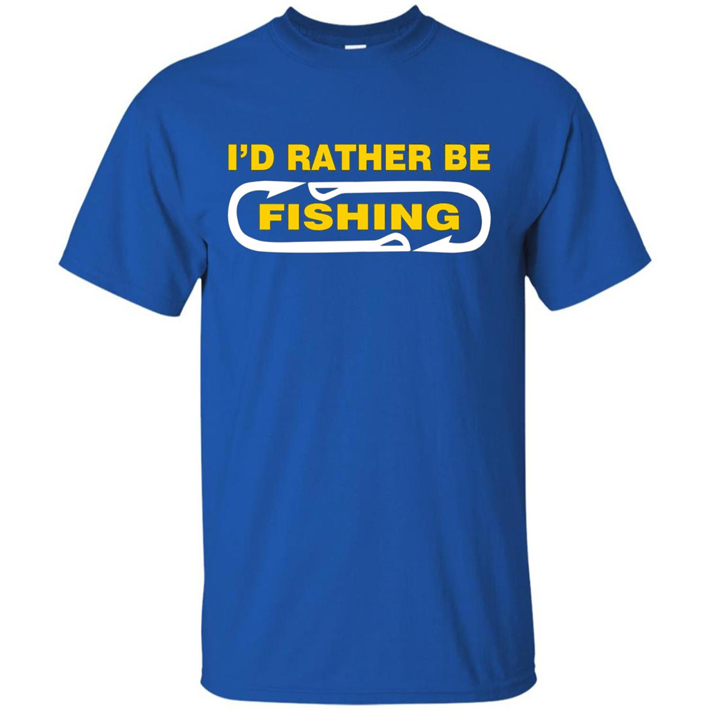 I'd Rather Be Love Fishing T-shirt Royal